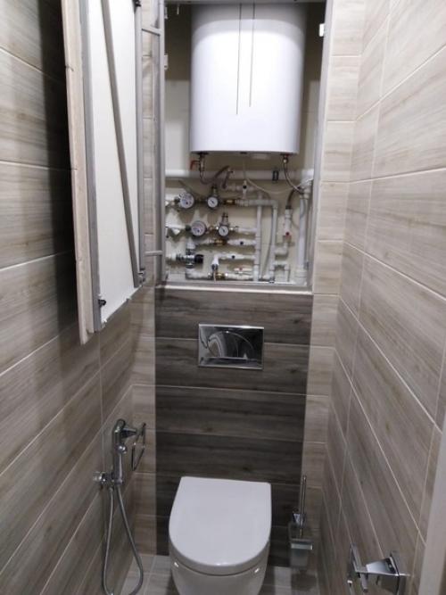 Закончили ремонт в ванной и туалете. 07