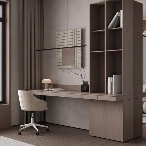 Интерьер светлого кабинета. 02