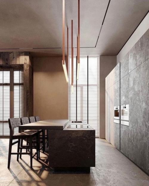 Роскошный загородный дом с отделкой в природном стиле. 07