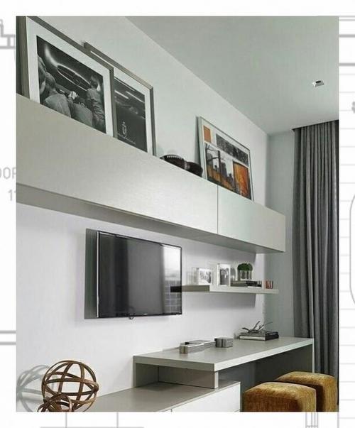 Тв - зона - главный объект гостиной, место семейного отдыха и комфорта. 02