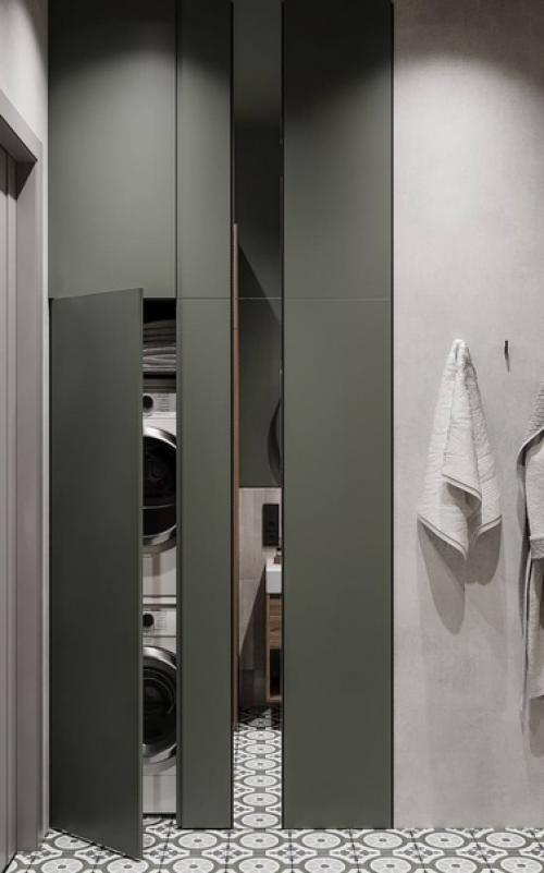 Комфортная и функциональная ванная комната. 06