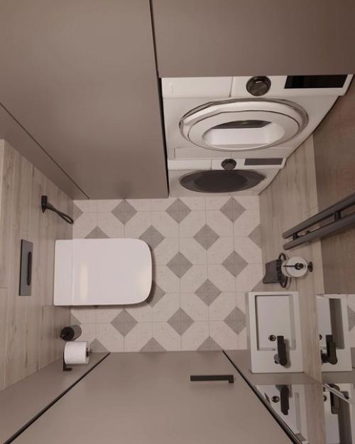 3 совершенно разных, но стильных санузла. 09