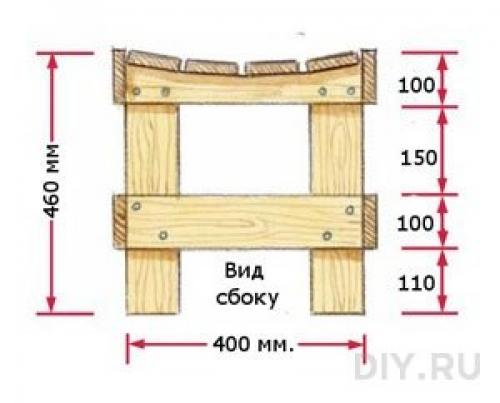 Cкамья для дачи. 02