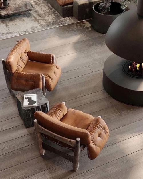 Роскошный загородный дом с отделкой в природном стиле. 06