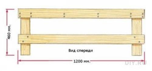 Cкамья для дачи. 01