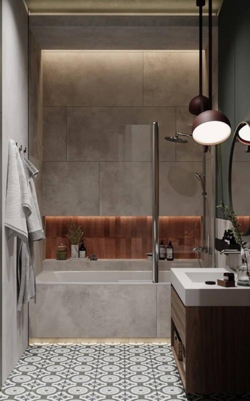 Комфортная и функциональная ванная комната. 02