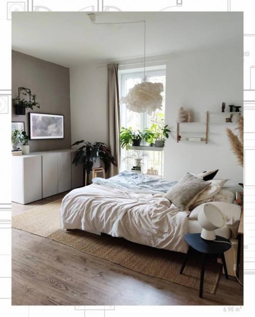 Элементов декора в скандинавских интерьерах не должно быть много. 08