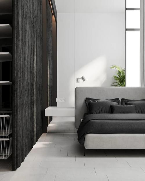 Монохромный и минималистичный дизайн квартиры. 04