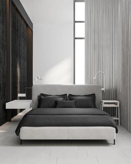 Монохромный и минималистичный дизайн квартиры. 03