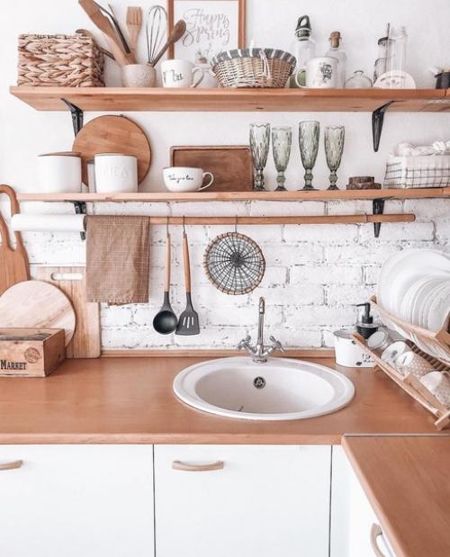 Кухня очень стильной и бюджетной получилась! 02