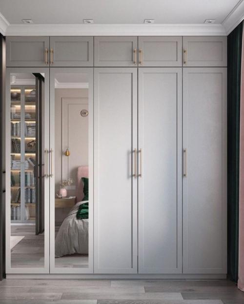 Современная классика.  Очень красивый и стильный дизайн - проект небольшой квартиры с интересным зонированием. 06