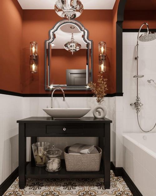 Марокканские мотивы в проекте ванной комнаты. 01