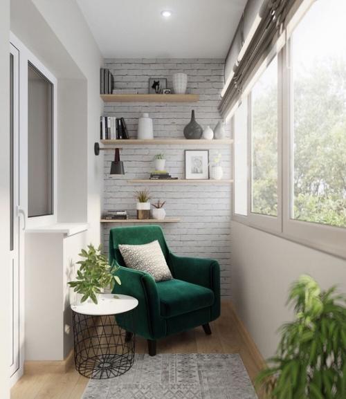 Шикарный дизайн - проект небольшой студии, площадью 24 кв. 03