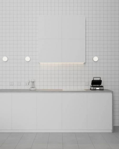 Монохромный и минималистичный дизайн квартиры. 09