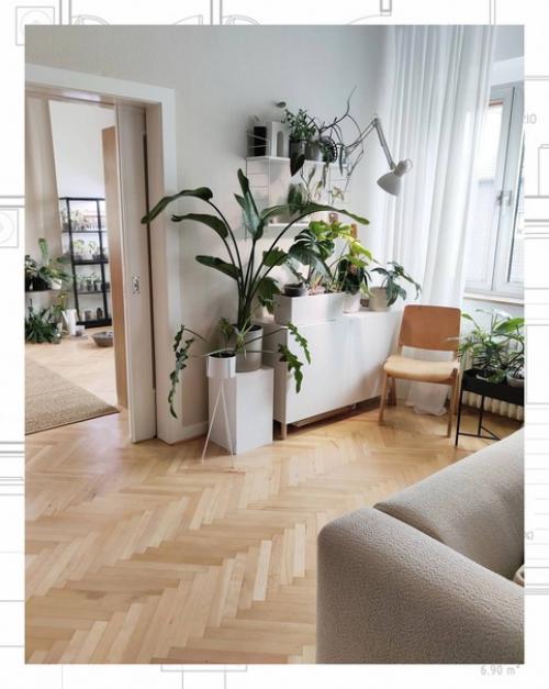 Элементов декора в скандинавских интерьерах не должно быть много. 02