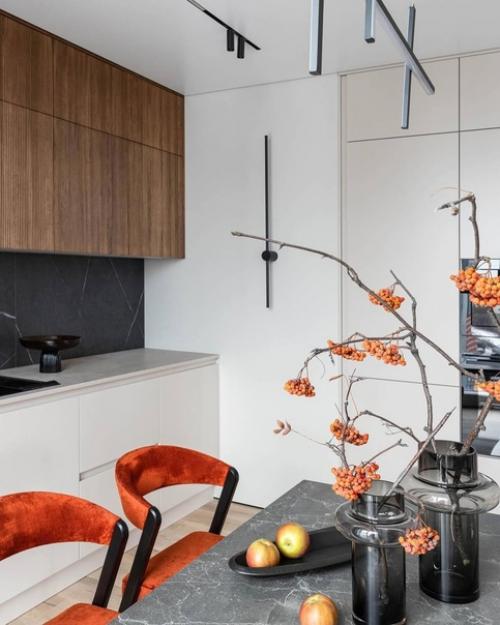 Интерьер получился очень пластичным, все элементы и линии взаимодействуют между собой, выстраивая плавные переходы из одной формы в другую. 05