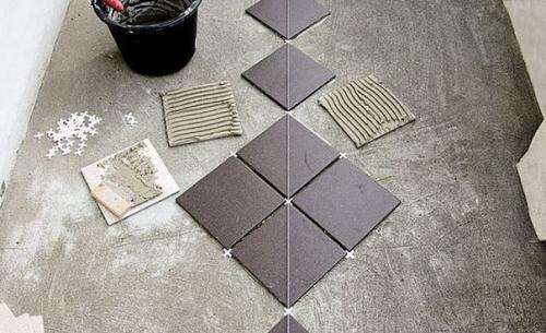 Укладка плитки по диагонали. 04