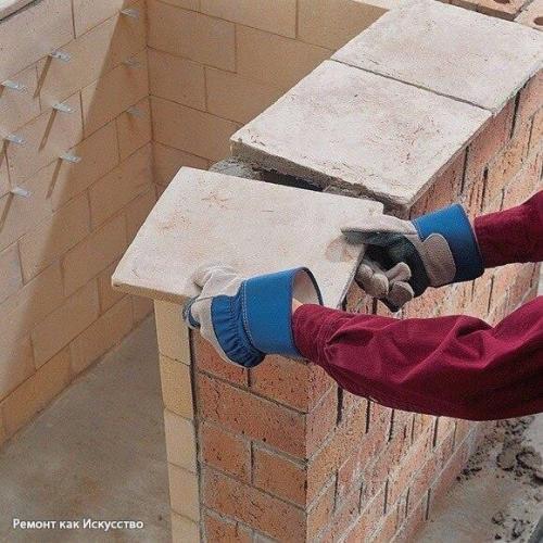 Пошаговая инструкция кладки барбекю из кирпича. 07