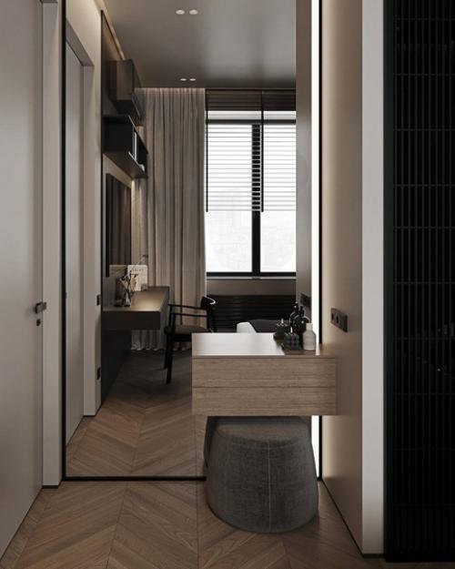 Лаконичный, с нотками минимализма интерьер квартиры в современном стиле. 08