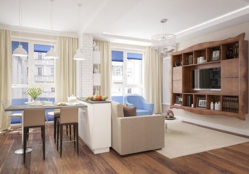 Дизайн квартиры - студии 46 кв. 03