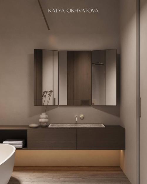 Изящная минималистичная ванная комната. 03