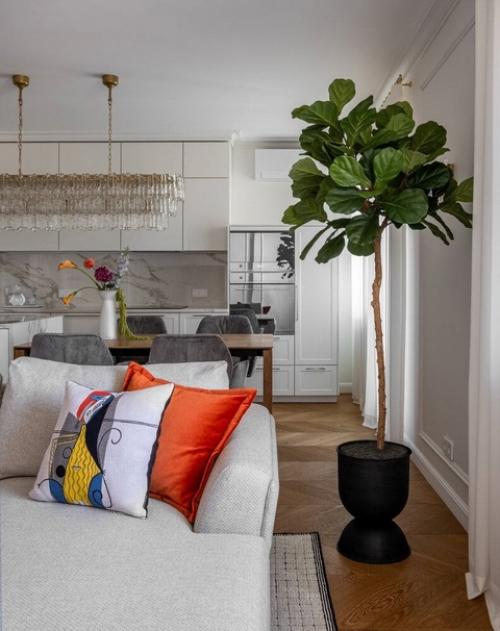 Интерьер этой просторной квартиры площадью 100 кв. 07