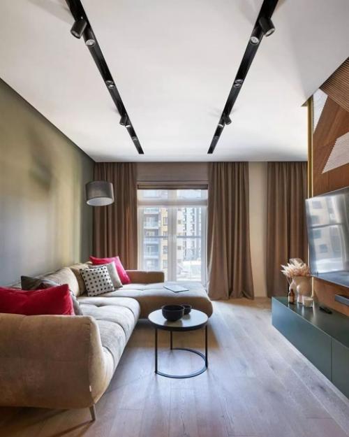 Интерьер 1-комнатной квартиры с элементами эклектики от Ксения митскевич. 02