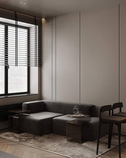 Лаконичный, с нотками минимализма интерьер квартиры в современном стиле. 05