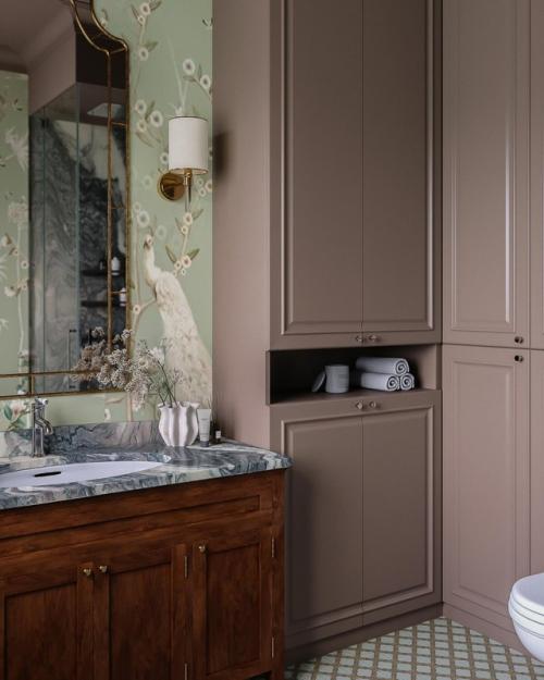 Эта ванная - настоящий подарок для глаз и вдохновения для тех, кто мечтает о стильном, уютном и функциональном пространстве. 05