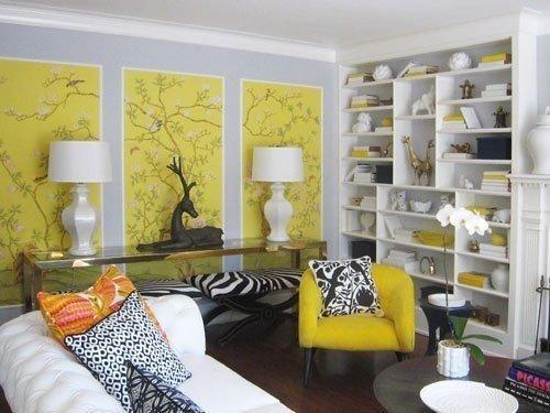 Как применить в интерьере остатки обоев. 02