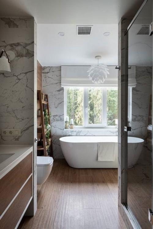 Загородный дом с яркой мебелью и атмосферным интерьером в стиле американской классики. 08