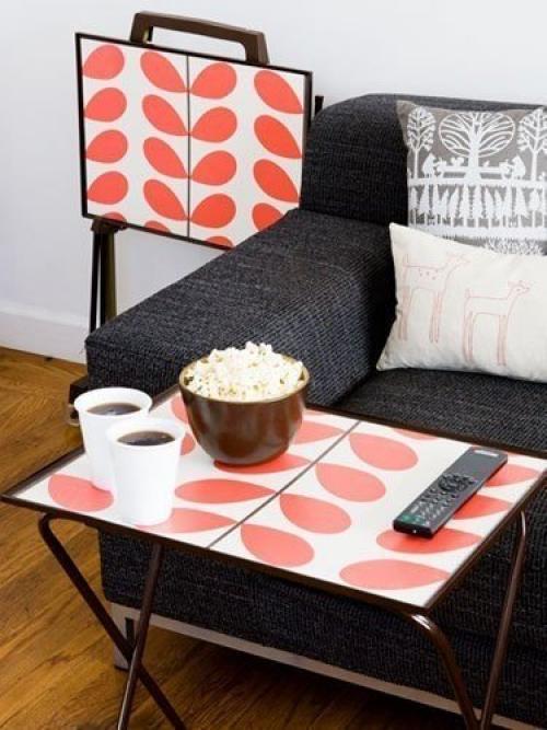 Как применить в интерьере остатки обоев. 04