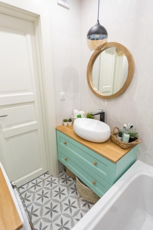 Размеры ванной 1, 7 х 1, 6 м. вроде бы малышка, а разместились уютно. 05