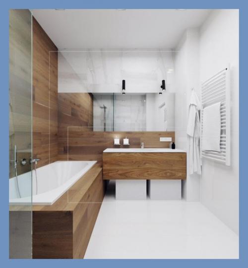 Несколько современных вариантов законченного ремонта ванной. 02