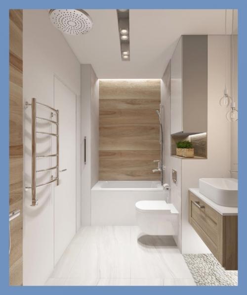 Несколько современных вариантов законченного ремонта ванной. 04