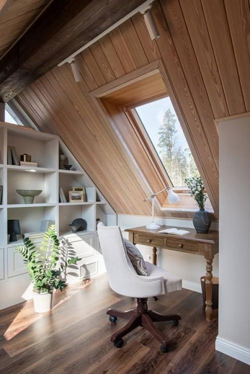 Загородный дом с яркой мебелью и атмосферным интерьером в стиле американской классики. 07