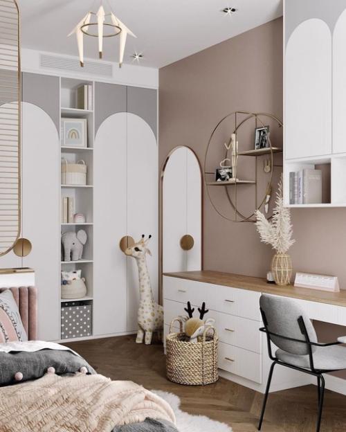 Один из лучших дизайн - проектов детской комнаты для юной принцессы. 05