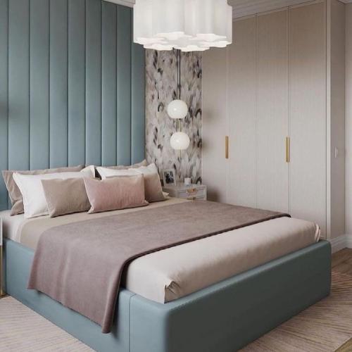 Очень красивый и нежный дизайн - проект небольшой квартиры. 09