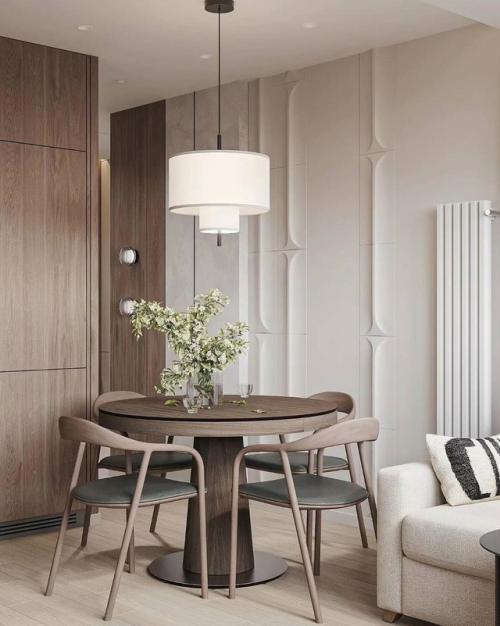 Свет и простор на 12 квадратах: кухня - гостиная от Алексея Волкова. 01