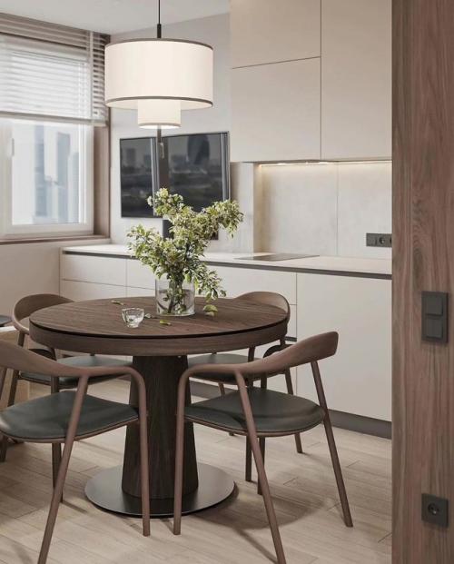 Свет и простор на 12 квадратах: кухня - гостиная от Алексея Волкова. 04