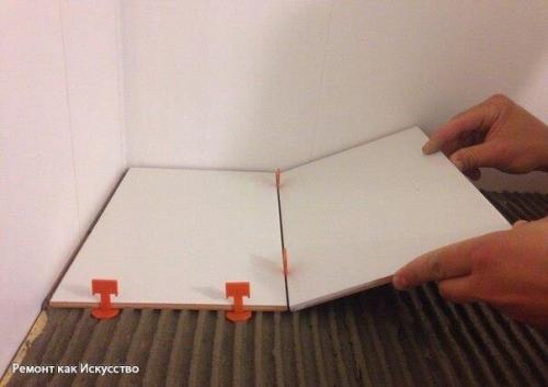 Укладка кафеля с использованием системы выравнивания плитки СВП. 04 Укладка кафеля с использованием системы выравнивания плитки СВП. 04