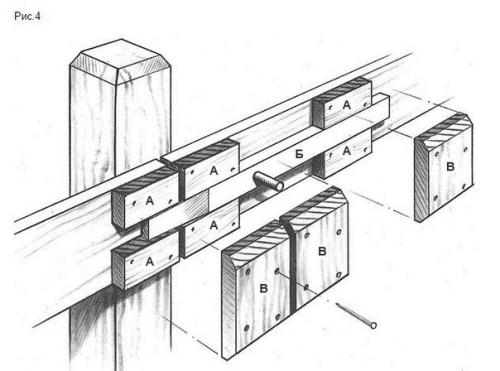 Как сделать красивый и надежный деревянный засов. 03 Как сделать красивый и надежный деревянный засов. 03