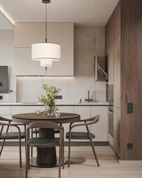 Свет и простор на 12 квадратах: кухня - гостиная от Алексея Волкова. 03