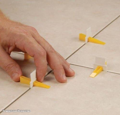 Укладка кафеля с использованием системы выравнивания плитки СВП. 06 Укладка кафеля с использованием системы выравнивания плитки СВП. 06