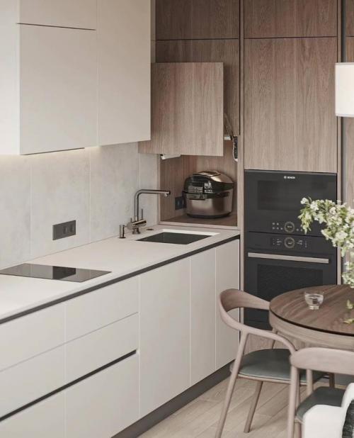 Свет и простор на 12 квадратах: кухня - гостиная от Алексея Волкова. 06