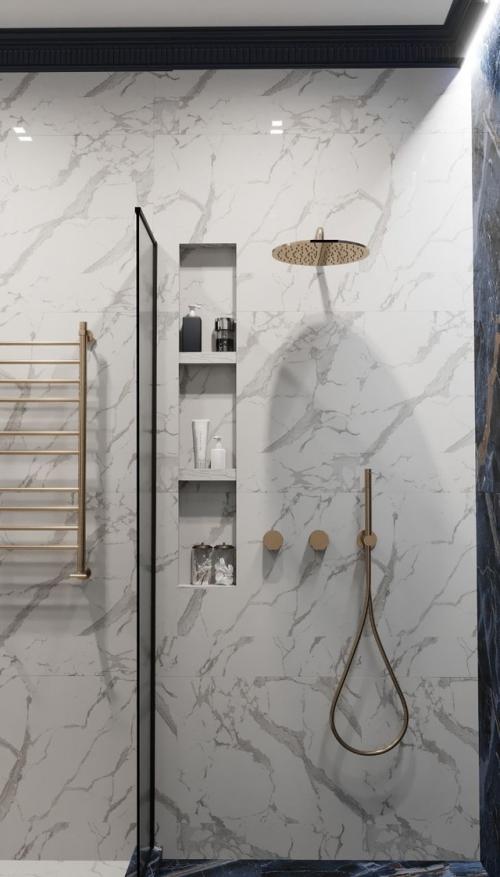 Монохромный или синий вариант интерьера ванной комнаты? 04