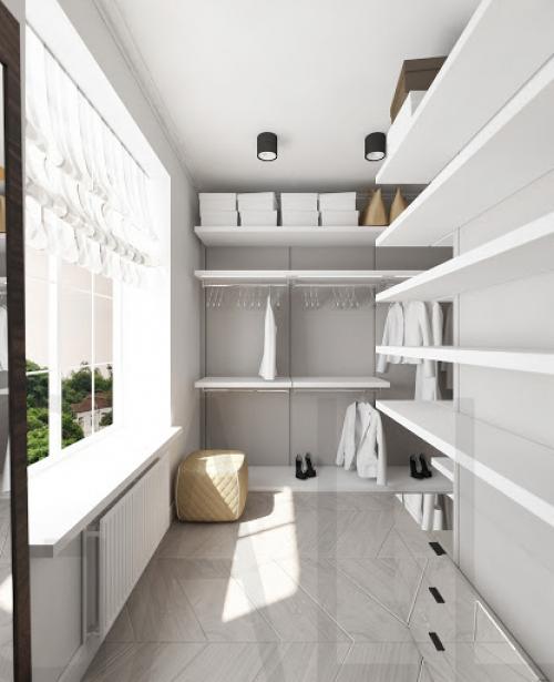 Гардеробная комната - лучшее решение для хранения одежды. 06