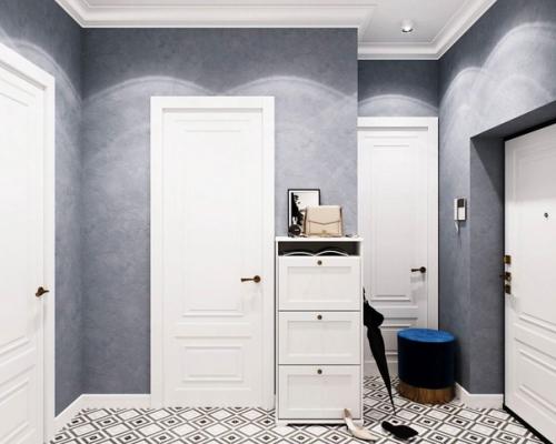 Нежный дизайн однокомнатной квартиры, площадью 40 кв. 05