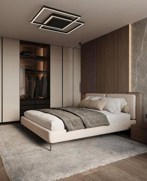 Интерьер квартиры в современном стиле в светлых тонах. 06