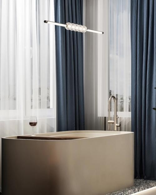 Невероятная ванная комната в загородном доме. 01